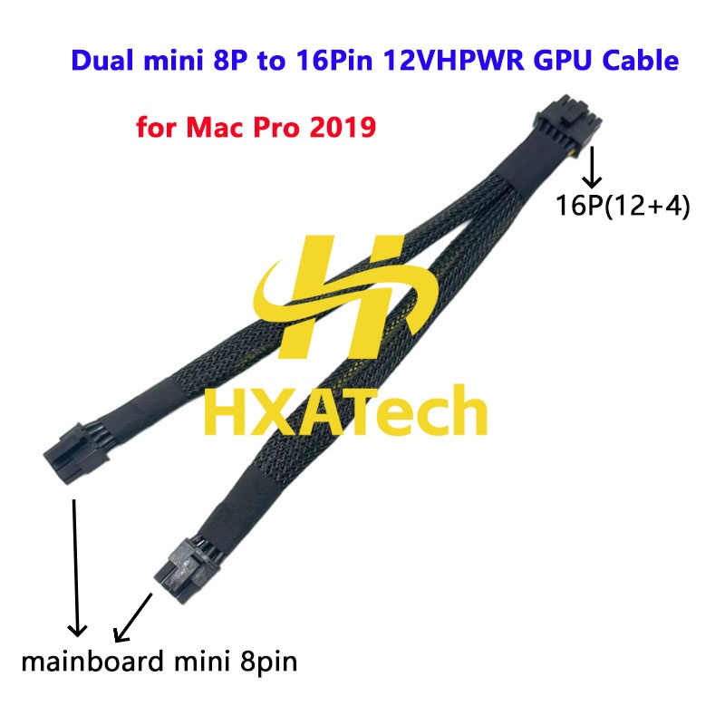 HXATech-สำหรับ Mac Pro 2019 สา - Dual 8Pin To 16Pin 12Vhpwr Cable บทวิจารณ์และราคา